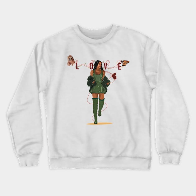 Love Crewneck Sweatshirt by Brooke Danaher Art 